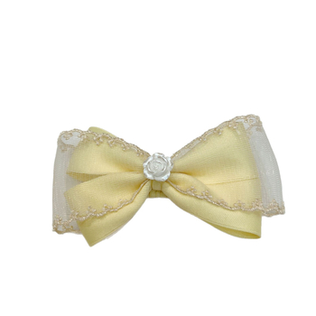 Klip za kosu za psa s mašnicom, princes stil, najlon materijal, univerzalna upotreba