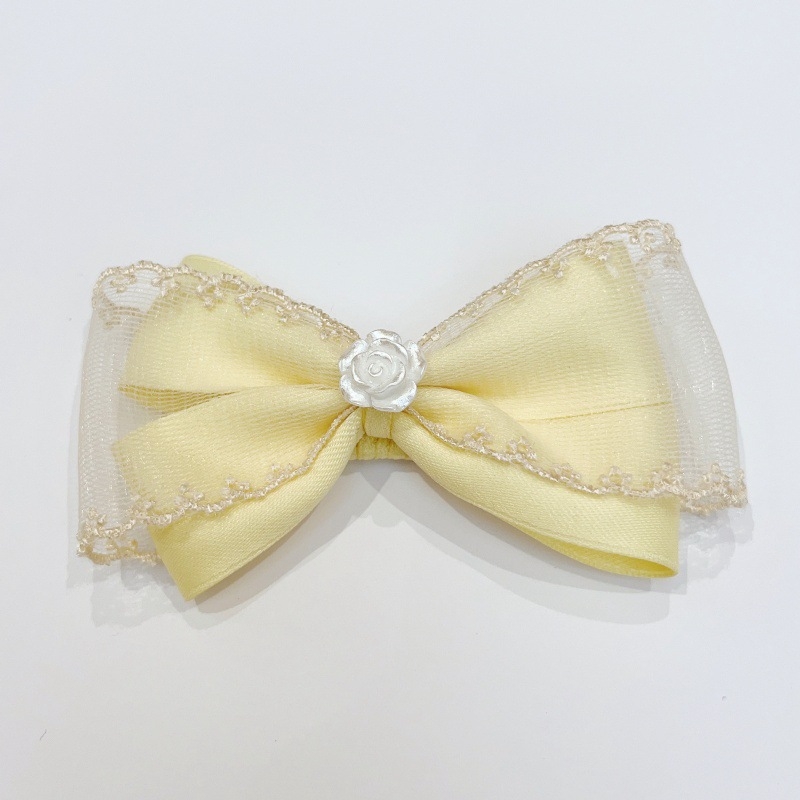 Klip za kosu za psa s mašnicom, princes stil, najlon materijal, univerzalna upotreba