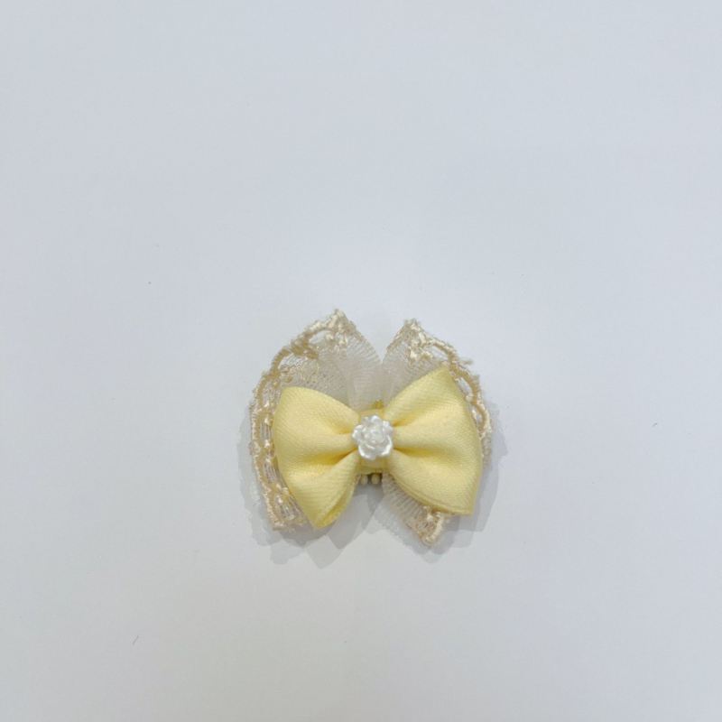 Klip za kosu za psa s mašnicom, princes stil, najlon materijal, univerzalna upotreba