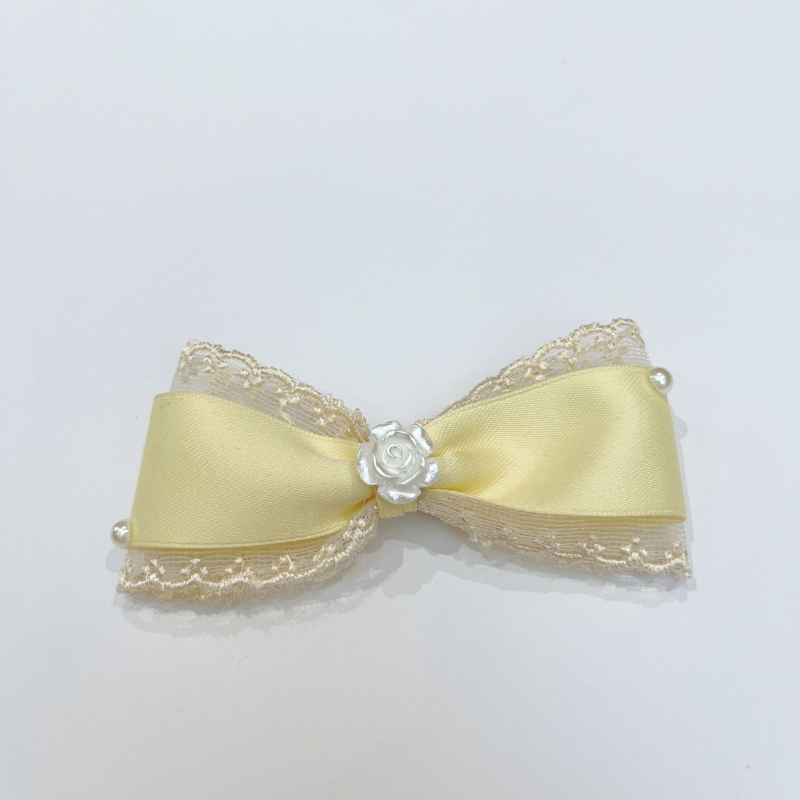 Klip za kosu za psa s mašnicom, princes stil, najlon materijal, univerzalna upotreba