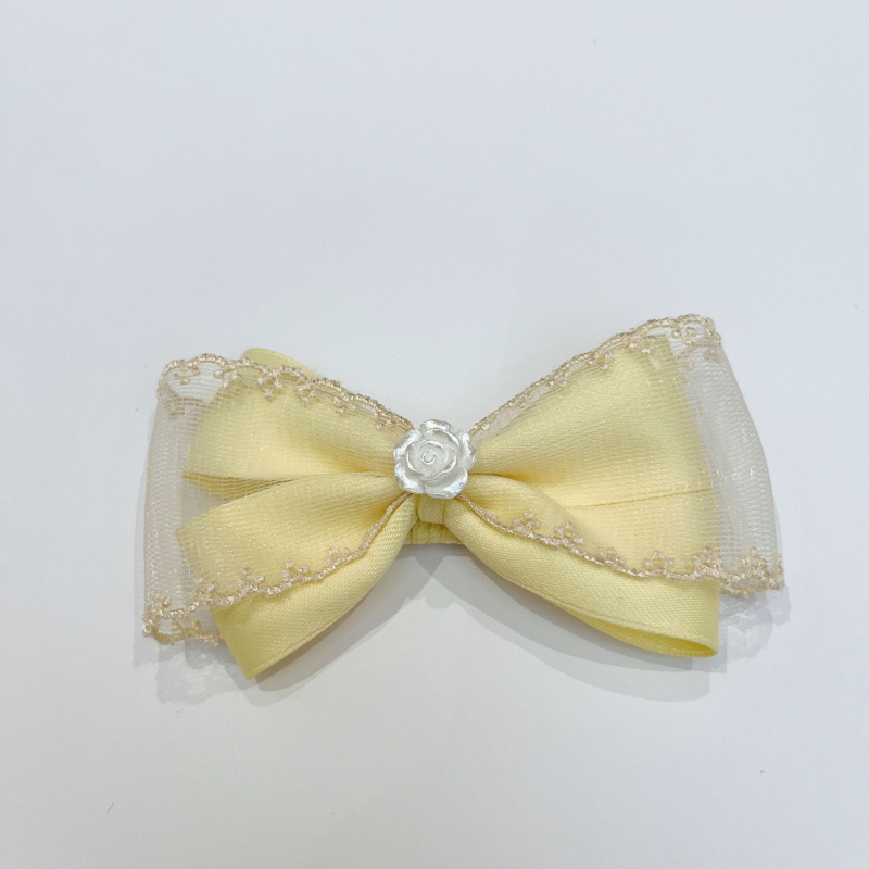 Klip za kosu za psa s mašnicom, princes stil, najlon materijal, univerzalna upotreba