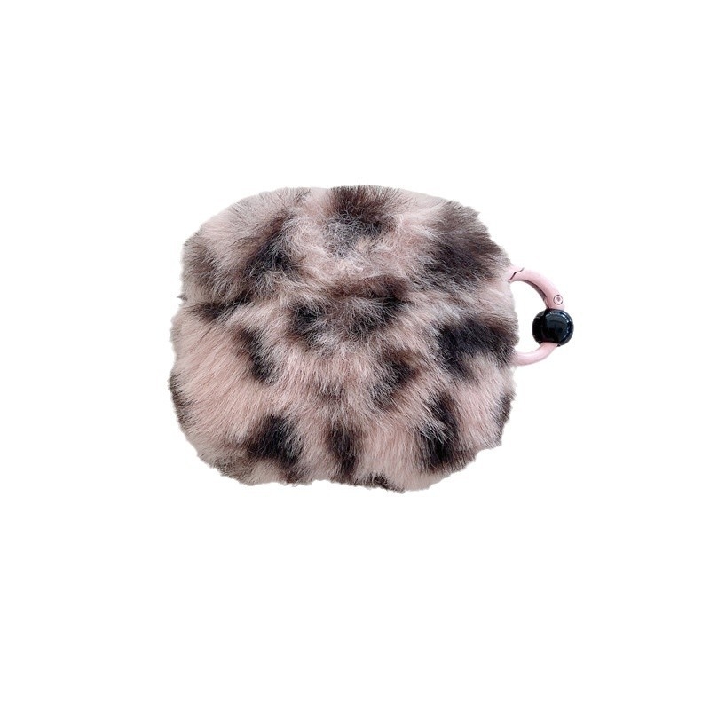 Θήκη AirPods με λεοπάρ βελούδινο υλικό, μαλακό περίβλημα σε cartoon στυλ, κατασκευή με κόλλα — Μάρκα Kirby, Συμβατή με Apple