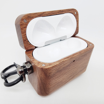 Ξύλινη θήκη ακουστικών για Apple AirPods 4ης γενιάς – μασίφ ξύλο, χειροποίητη, σκληρή θήκη, καθολική συμβατότητα
