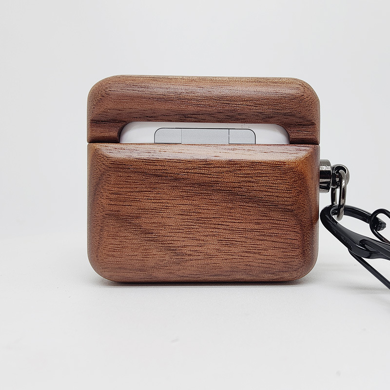 Ξύλινη θήκη ακουστικών για Apple AirPods 4ης γενιάς – μασίφ ξύλο, χειροποίητη, σκληρή θήκη, καθολική συμβατότητα