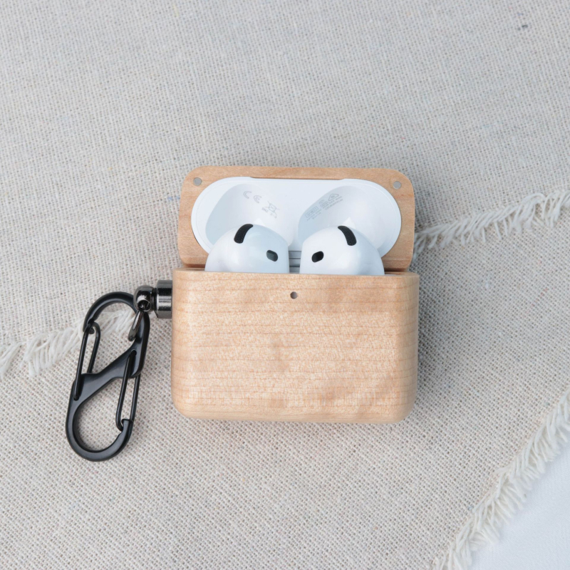 Ξύλινη θήκη ακουστικών για Apple AirPods 4ης γενιάς – μασίφ ξύλο, χειροποίητη, σκληρή θήκη, καθολική συμβατότητα