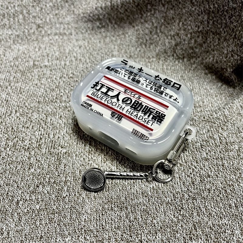 Θήκη προστασίας AirPods Pro 3/4 με χαραγμένο σχέδιο, PC υλικό, στυλ IP μοντέλο, μη προσαρμοζόμενη, συμβατό με Oppo