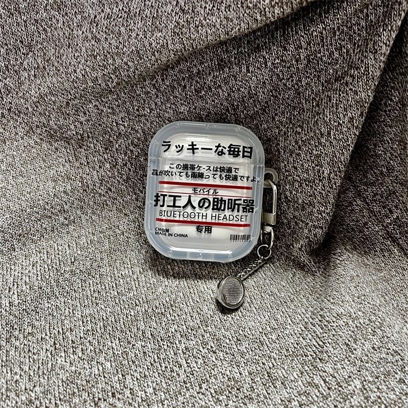 Θήκη προστασίας AirPods Pro 3/4 με χαραγμένο σχέδιο, PC υλικό, στυλ IP μοντέλο, μη προσαρμοζόμενη, συμβατό με Oppo