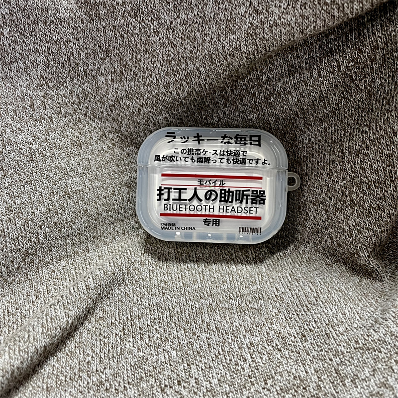 Θήκη προστασίας AirPods Pro 3/4 με χαραγμένο σχέδιο, PC υλικό, στυλ IP μοντέλο, μη προσαρμοζόμενη, συμβατό με Oppo