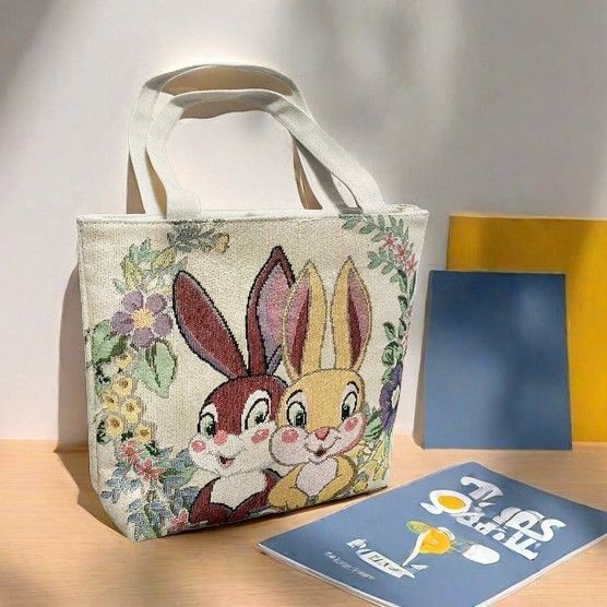 Geantă din pânză Jacquard brodată, geantă de umăr pentru utilizare zilnică; stil: trend național nou; formă orizontală pătrată; fermoar; căptușeală din poliester; curele duble