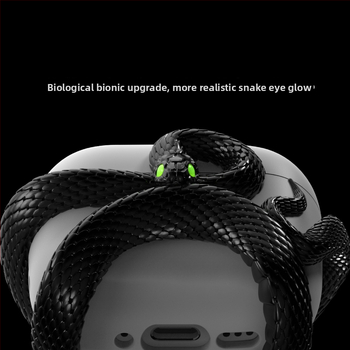 Xksu ochranný kryt zo série Had Apple AirPods Pro 3 a AirPods 4. generácie - cartoon štýl, Vstrekované formovanie, materiál PC