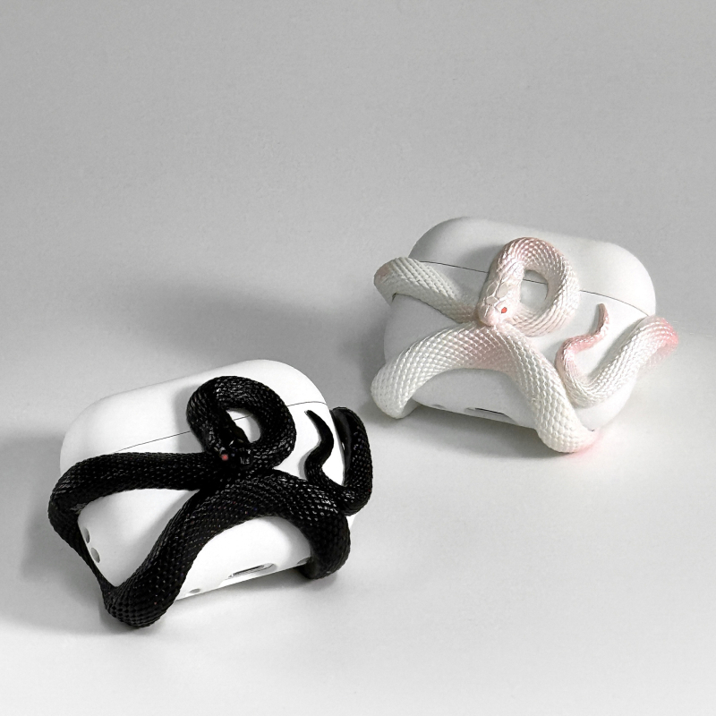 Xksu ochranný kryt zo série Had Apple AirPods Pro 3 a AirPods 4. generácie - cartoon štýl, Vstrekované formovanie, materiál PC