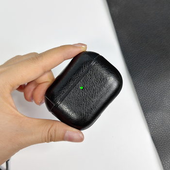 Θήκη AirPods Pro 1/2/3 γενεών – δερμάτινο στυλ, σκληρό περίβλημα προστασίας, από πλαστικό + τεχνητό δέρμα, χειροποίητη κατασκευή, προσαρμοζόμενη, συμβατή με Apple