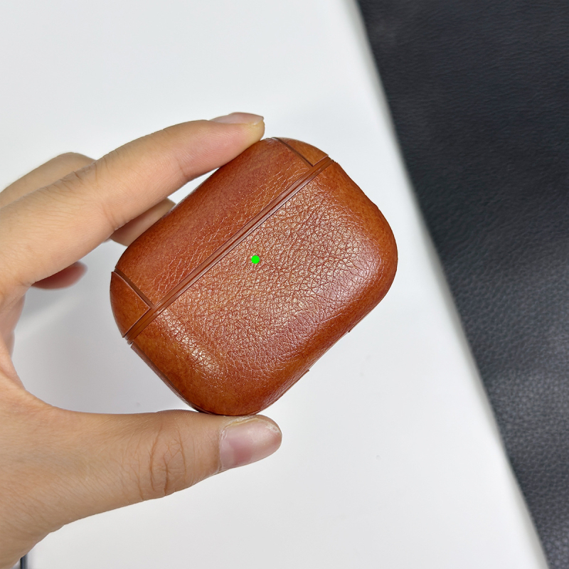Θήκη AirPods Pro 1/2/3 γενεών – δερμάτινο στυλ, σκληρό περίβλημα προστασίας, από πλαστικό + τεχνητό δέρμα, χειροποίητη κατασκευή, προσαρμοζόμενη, συμβατή με Apple