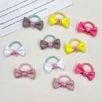 Clips de păr pentru animale de companie cu șnur împletit din poliester – Stil Teddy, BB Clip, Protecție împotriva deteriorării părului, Utilizare generală