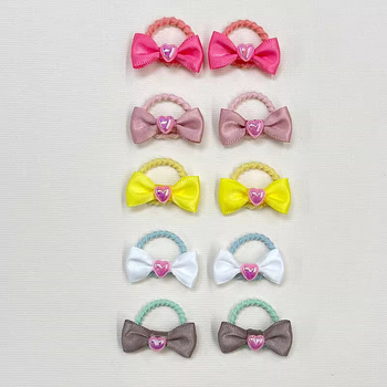 Clips de păr pentru animale de companie cu șnur împletit din poliester – Stil Teddy, BB Clip, Protecție împotriva deteriorării părului, Utilizare generală