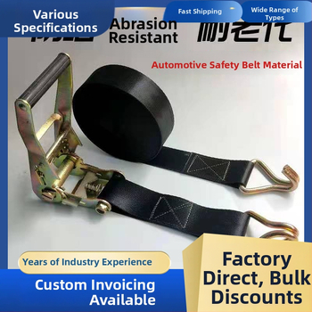 Augstas izturības poliesteru auto stiprinājuma siksna ar spriegošanas mehānismu; Materiāls: Poliesteris; Tips: Stiprināšanas siksna; Spriegošanas mehānisms: Spriegotājs