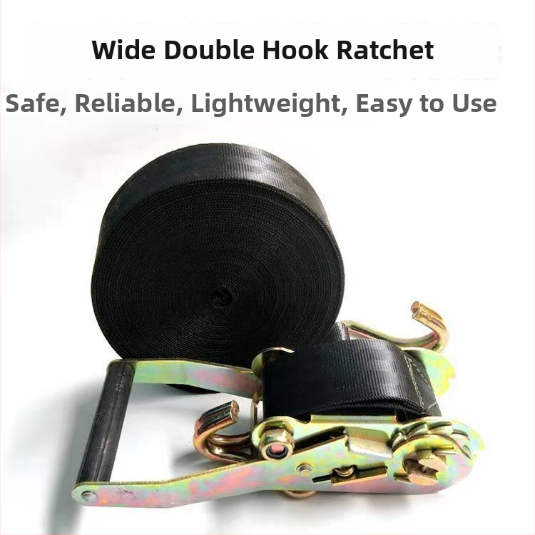 Augstas izturības poliesteru auto stiprinājuma siksna ar spriegošanas mehānismu; Materiāls: Poliesteris; Tips: Stiprināšanas siksna; Spriegošanas mehānisms: Spriegotājs