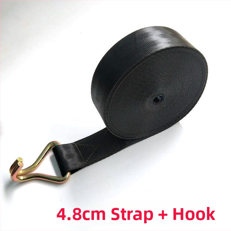 Augstas izturības poliesteru auto stiprinājuma siksna ar spriegošanas mehānismu; Materiāls: Poliesteris; Tips: Stiprināšanas siksna; Spriegošanas mehānisms: Spriegotājs