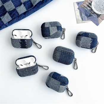 Husă de protecție AirPods, carcasă dură din material textile nețesut și PVC, portabilă, pentru dispozitive Apple