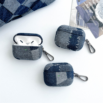 Husă de protecție AirPods, carcasă dură din material textile nețesut și PVC, portabilă, pentru dispozitive Apple