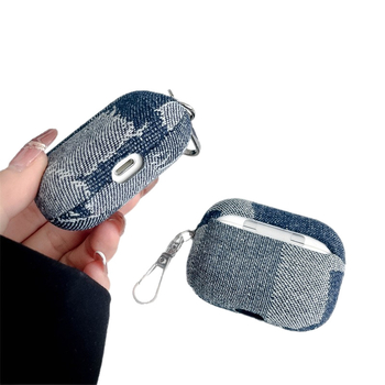 Husă de protecție AirPods, carcasă dură din material textile nețesut și PVC, portabilă, pentru dispozitive Apple