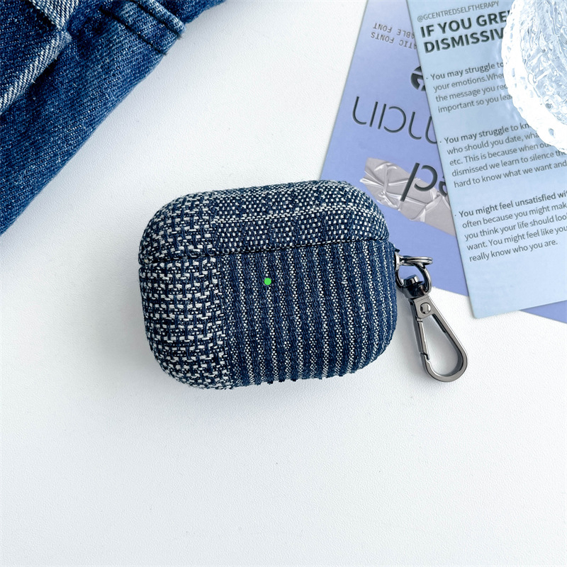 Husă de protecție AirPods, carcasă dură din material textile nețesut și PVC, portabilă, pentru dispozitive Apple