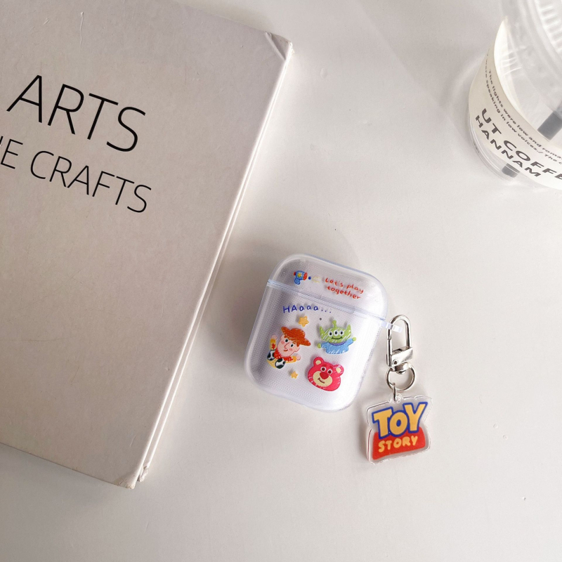 Θήκη AirPods TPU – Toy Story σχέδιο, χαρακτική, πολυλειτουργική, φορητή, καθολική; συμβατή με Apple και άλλων μοντέλων