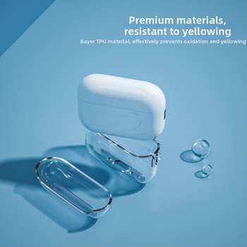 Ochranný obal Apple AirPods Pro 3/2, priehľadný TPU obal