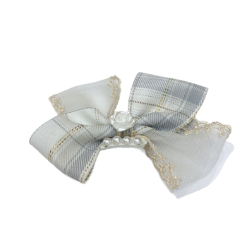 Clip de păr pentru câini cu funda, nylon, stil prințesă, potrivire universală