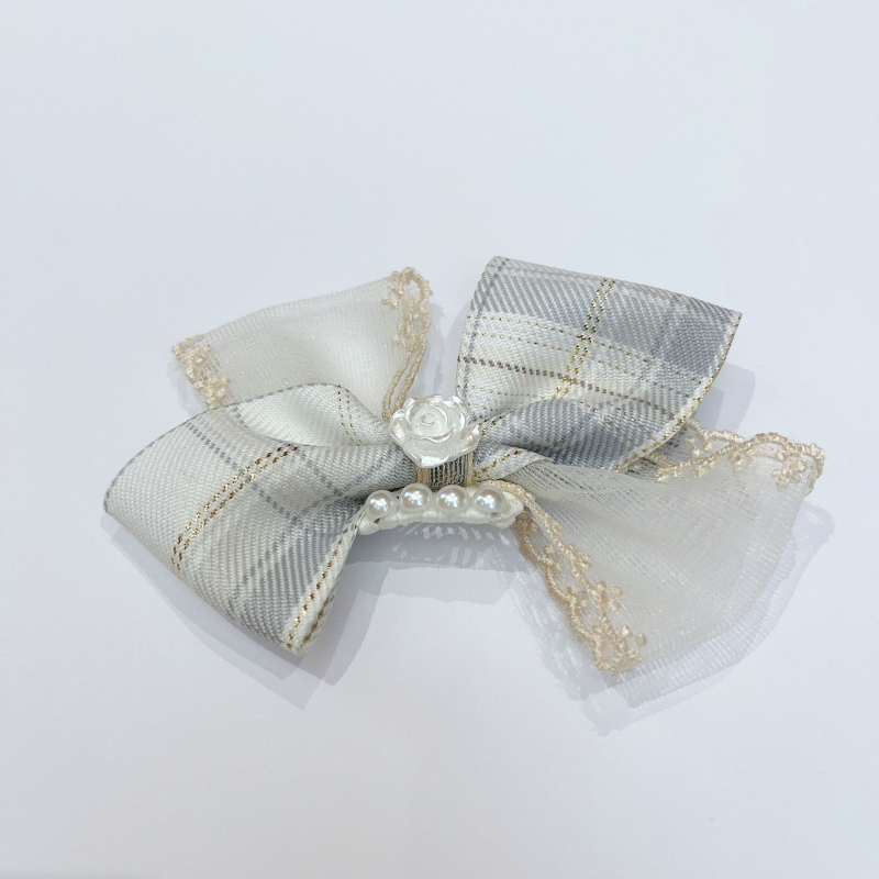 Clip de păr pentru câini cu funda, nylon, stil prințesă, potrivire universală