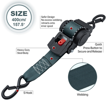 Smagas spriegošanas siksnas ar drošības sprādzēm, kravu transportam, vispārējai lietošanai