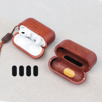 Ξύλινη θήκη προστασίας για AirPods Pro 3 – χειροποίητο σκληρό περίβλημα, προσαρμόσιμο, καθολική συμβατότητα, υλικό ξύλο/μπαμπού