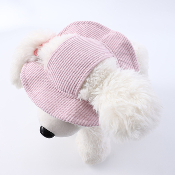 WPET Pălărie pentru câini Corduroy Monocrom, Respirabilă, Curea Reglabilă