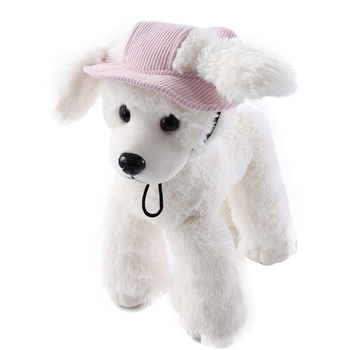 WPET Pălărie pentru câini Corduroy Monocrom, Respirabilă, Curea Reglabilă