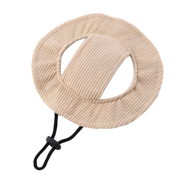 WPET Pălărie pentru câini Corduroy Monocrom, Respirabilă, Curea Reglabilă