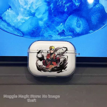 Prozirna zaštitna maska za AirPods Pro (2./3. generacija), inspirirana Naruto i dizajnom vrtloga