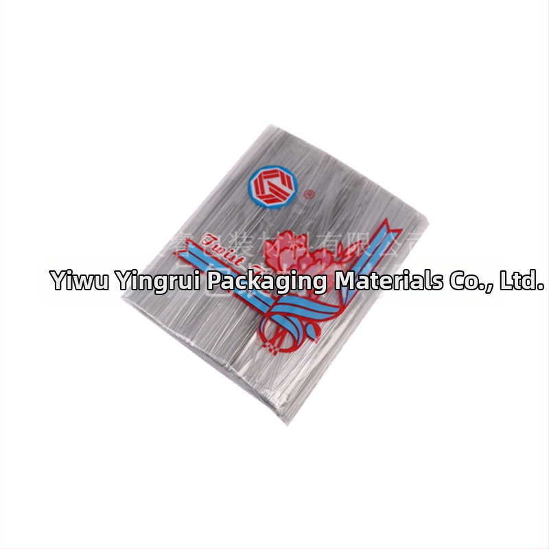 Keskkonnasõbralik läbipaistev sidumisvard toidu pakkimiseks ja DIY lilleprojektide jaoks; Materjal: läbipaistev komposiitfilmi kattega galvaniseeritud traat; Mõõtmed: 4x250; Paksus: 0,4; Privaatne märgistamine saadaval