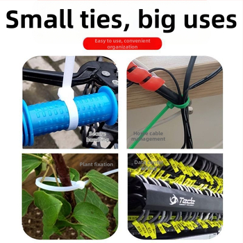 Pašslēdzamas neilona kabelu saitītes no neilona 6, piemērotas gan mājas, gan rūpniecībai, ugunsdrošības klase 95V-2, Rest