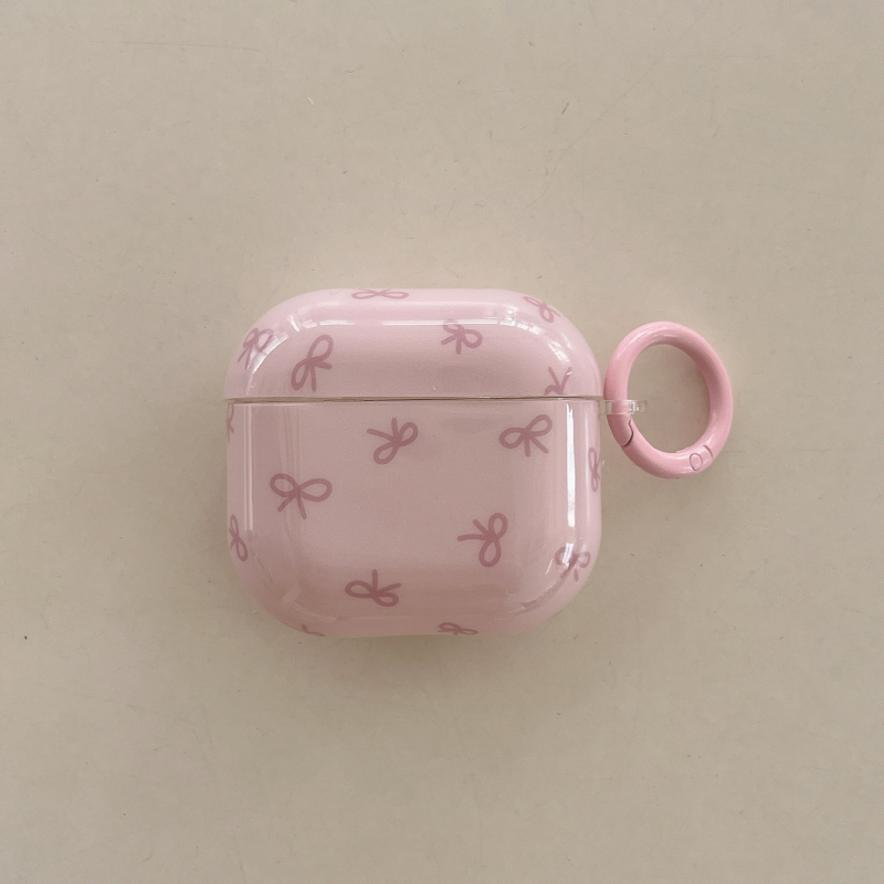 Θήκη προστασίας AirPods Pro με σχέδιο φιόγκο, TPU υλικό, ολοκληρωμένο περίβλημα, κατασκευή με έγχυση, συμβατή με Apple