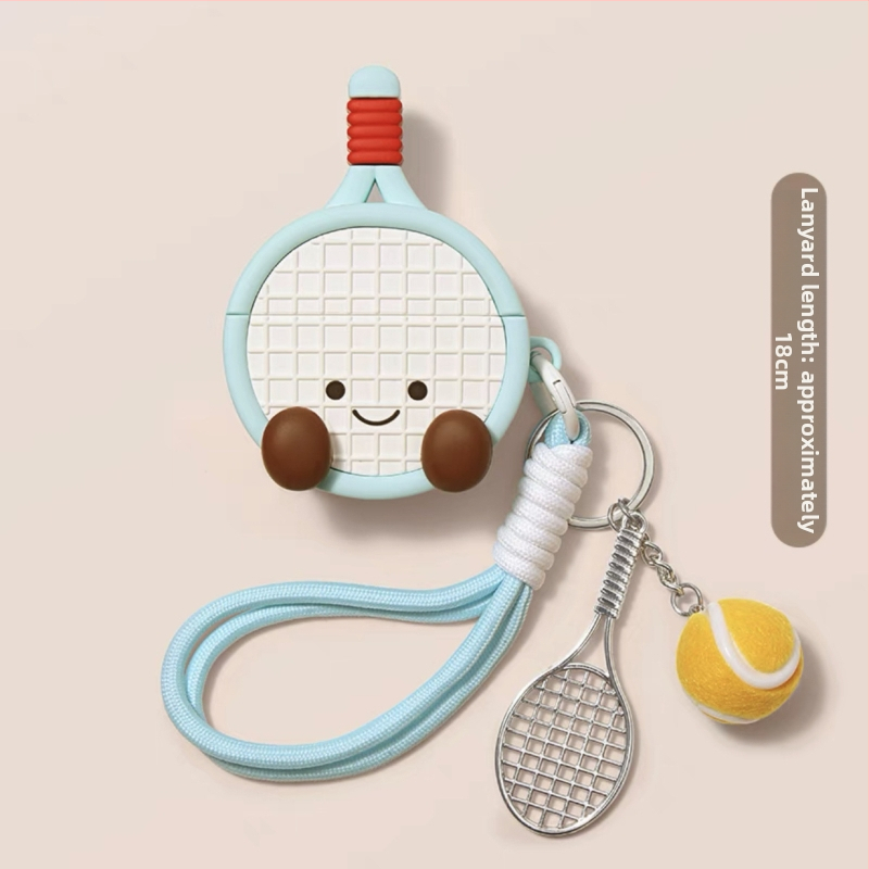 Ochranný kryt na AirPods 4 s redukciou šumu Pro 2, mäkký silikón, karikatúrny dizajn v štýle baseball, 3. generácia