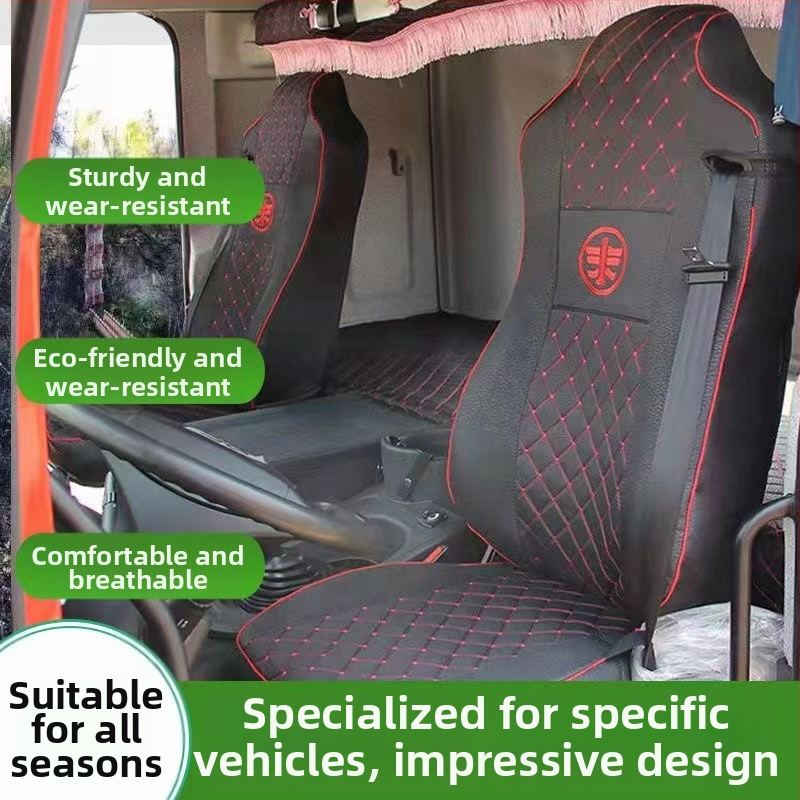 Jiefang kravas auto sēdekļa pārvalks, pilns segums, lina audums, universāla visu sezonu izmantošanai