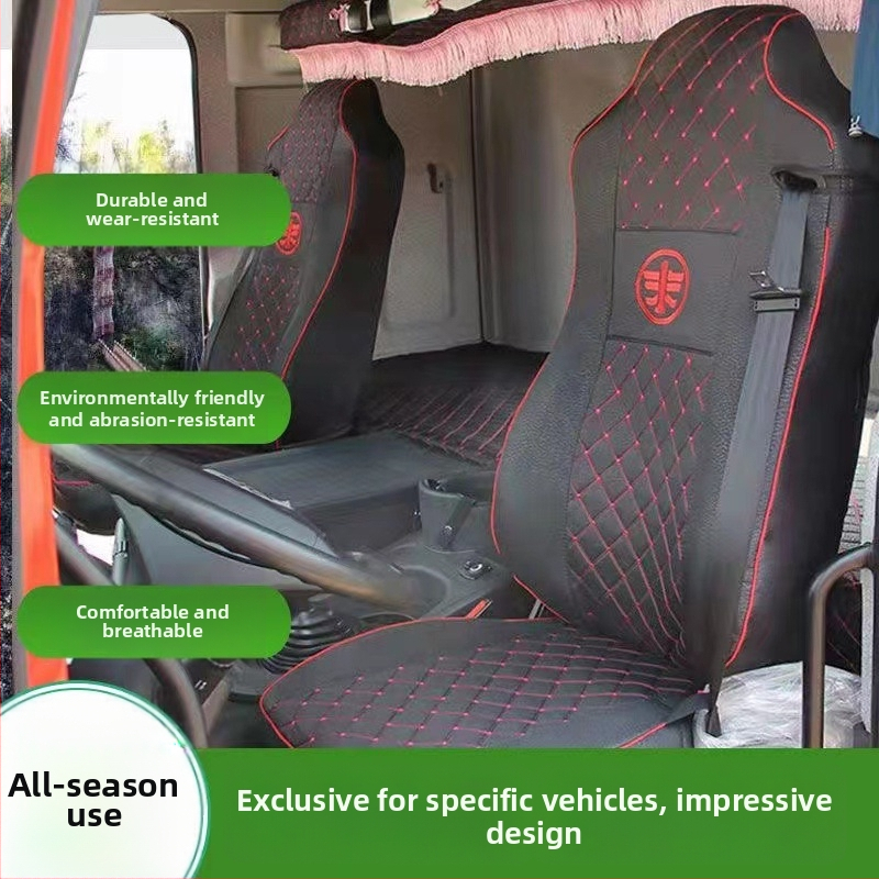 Husă de scaun pentru camion Jiefang, acoperire completă, stofă de in, universal pentru toate anotimpurile