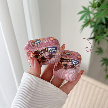 TPU védőtok Apple AirPods Pro 2 – teljes lefedettség, rajzfilmszerű stílus, matt felület, kézzel készített