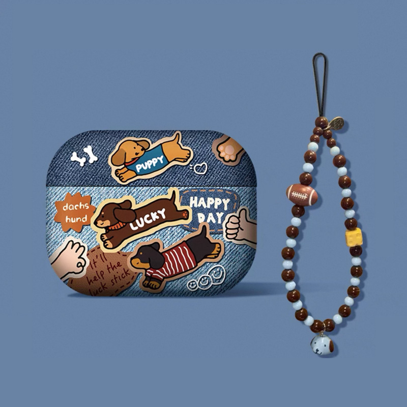 TPU védőtok Apple AirPods Pro 2 – teljes lefedettség, rajzfilmszerű stílus, matt felület, kézzel készített