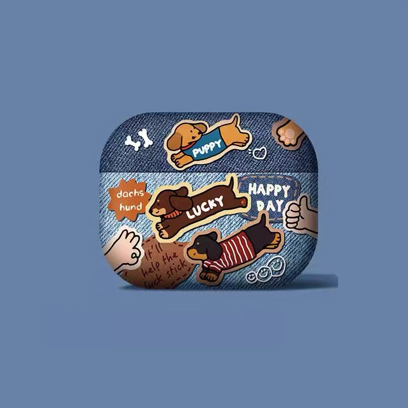 TPU védőtok Apple AirPods Pro 2 – teljes lefedettség, rajzfilmszerű stílus, matt felület, kézzel készített