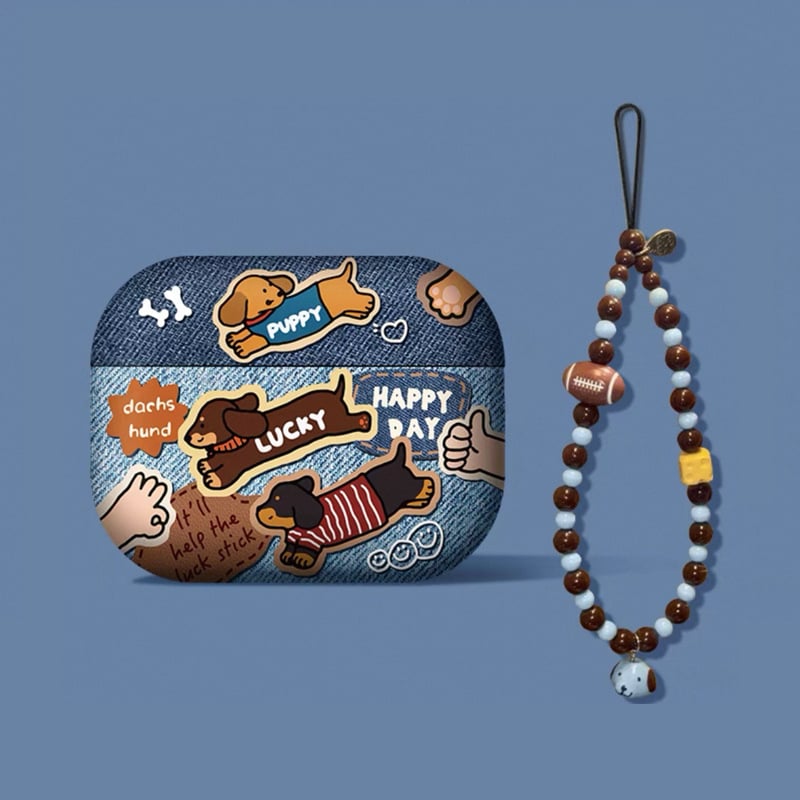 TPU védőtok Apple AirPods Pro 2 – teljes lefedettség, rajzfilmszerű stílus, matt felület, kézzel készített