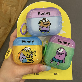 Roll-up silikonsko kućište za Apple AirPods 4. generacije sa SpongeBob dizajnom i otiskom