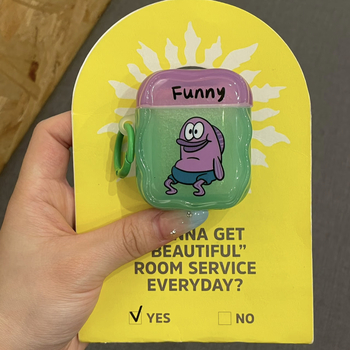 Roll-up silikonsko kućište za Apple AirPods 4. generacije sa SpongeBob dizajnom i otiskom