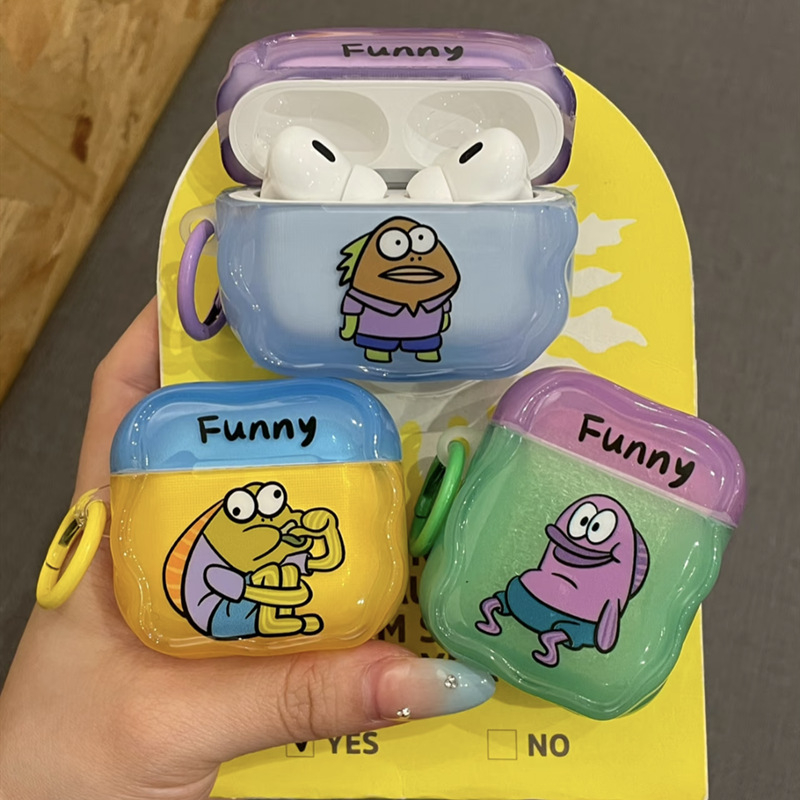 Roll-up silikonsko kućište za Apple AirPods 4. generacije sa SpongeBob dizajnom i otiskom