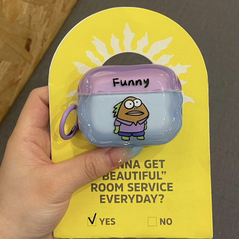 Roll-up silikonsko kućište za Apple AirPods 4. generacije sa SpongeBob dizajnom i otiskom